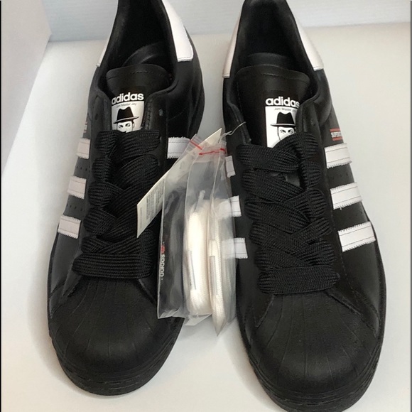 Adidas Superstar 50 Men’s Size10 Run DMC Black & White Sneakers - Picture 3 of 11